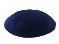 Dark Blue DMC knitted Kippah