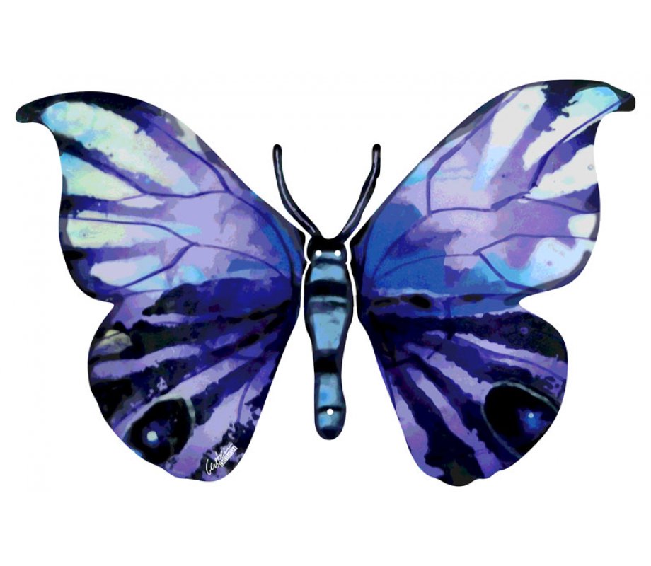 David Gerstein Double Sided Steel Wall Sculpture - Yafa Butterfly
