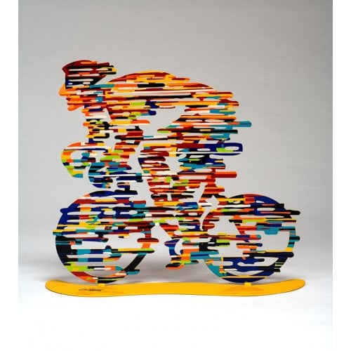 David Gerstein Free Standing Double Sided Bicycle Sculpture - Armstrong