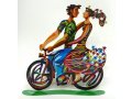 David Gerstein Free Standing Double Sided Bicycle Sculpture - Spring Ride