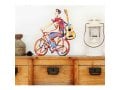 David Gerstein Free Standing Double Sided Bicycle Sculpture - Troubadour Rider