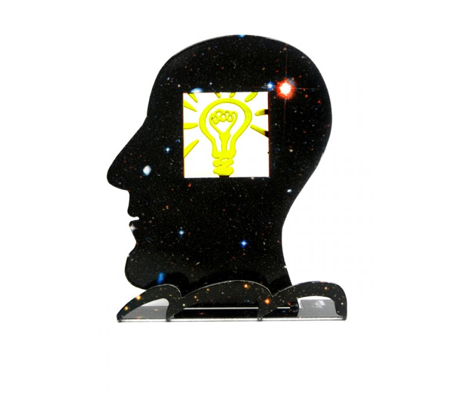 David Gerstein Free Standing Double Sided Head Sculpture - What an Idea