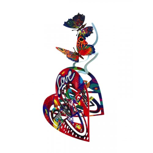 David Gerstein Free Standing Double Sided Heart Sculpture - Open Heart
