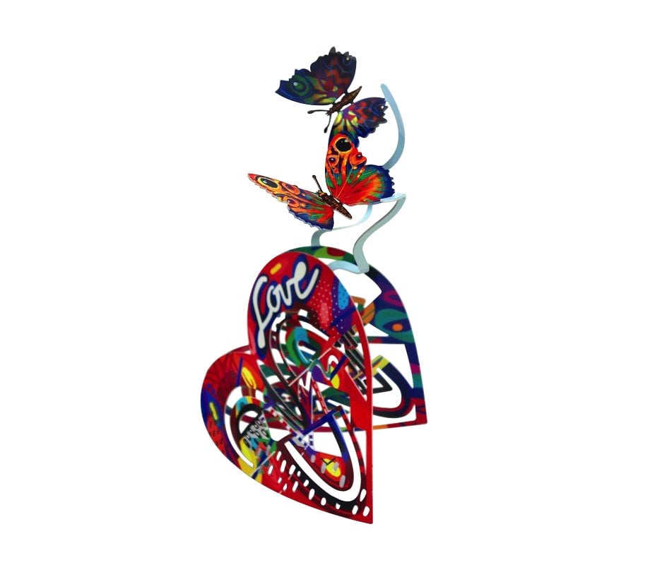 David Gerstein Free Standing Double Sided Heart Sculpture - Open Heart