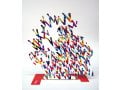 David Gerstein Free Standing Double Sided Music Sculpture - Guitar Player