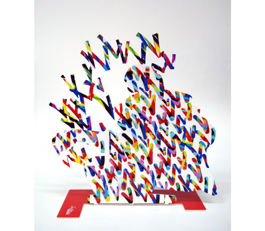 David Gerstein Free Standing Double Sided Music Sculpture - Guitar Player