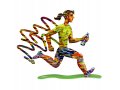 David Gerstein Free Standing Double Sided Runner Sculpture - Jogger Woman