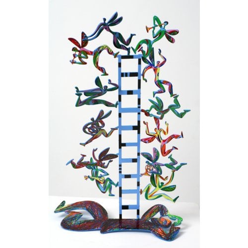 David Gerstein Free Standing Double Sided Sculpture - Jacobs Ladder