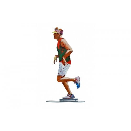 David Gerstein Free Standing Double Sided Sculpture - Park Jogger