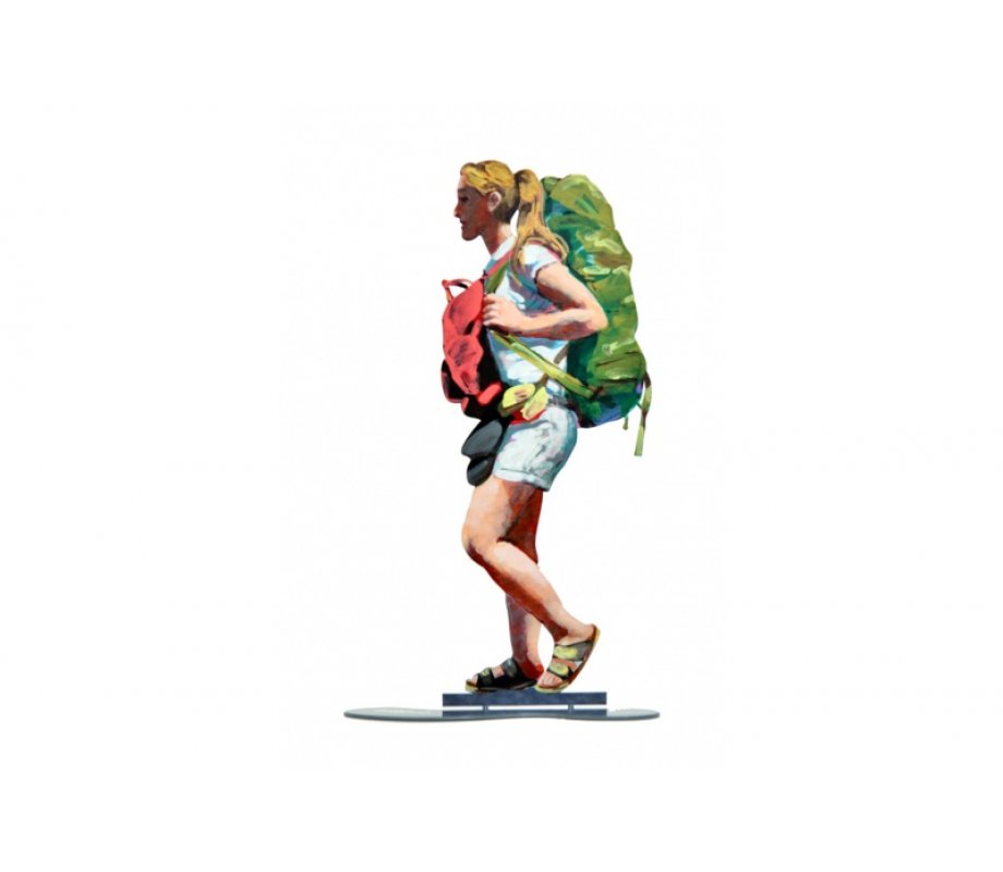 David Gerstein Free Standing Double Sided Sculpture - World Traveler