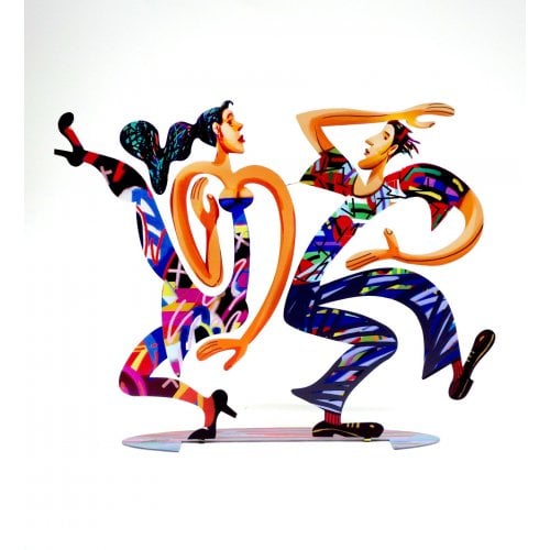 David Gerstein Free Standing Double Sided Sculpture Figures - Swingers New