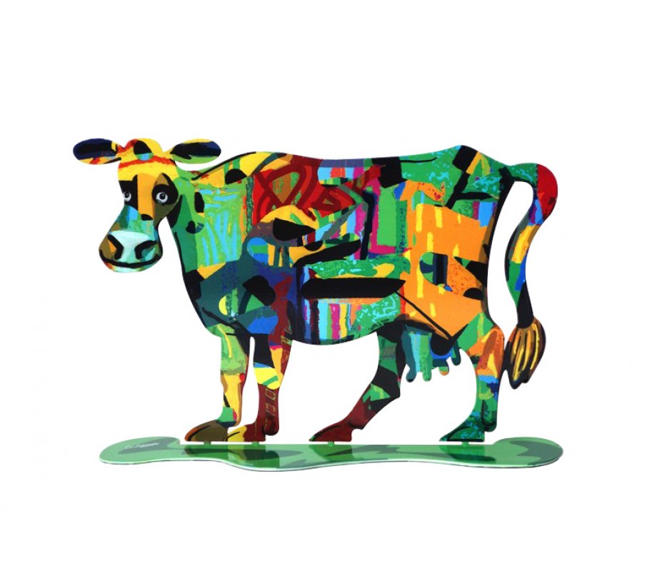 David Gerstein Free Standing Double Sided Steel Sculpture - Medina Cow