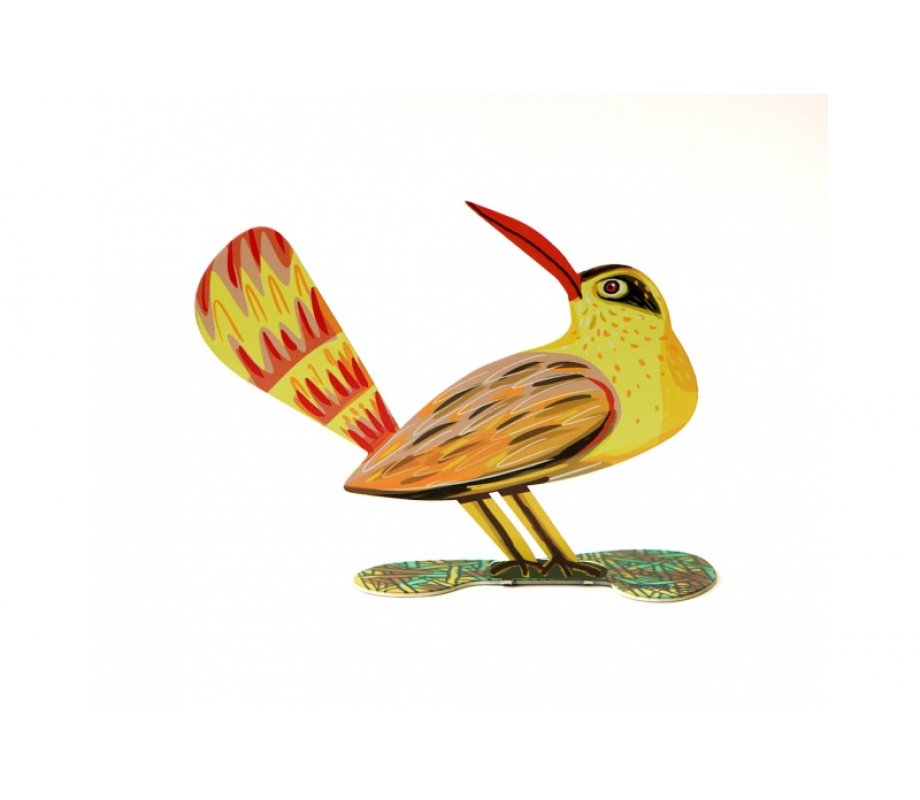 David Gerstein Free Standing Double Sided Steel Sculpture - Winning Bird