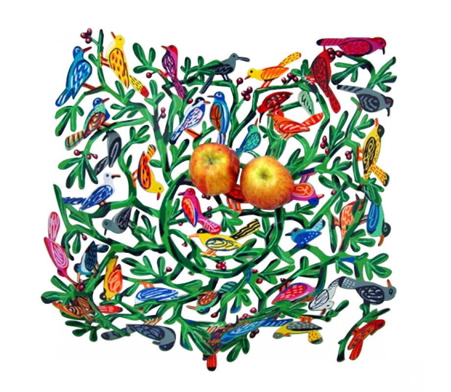 David Gerstein Laser Cut Fruit Bowl or Wall Decoration - Birds of the World