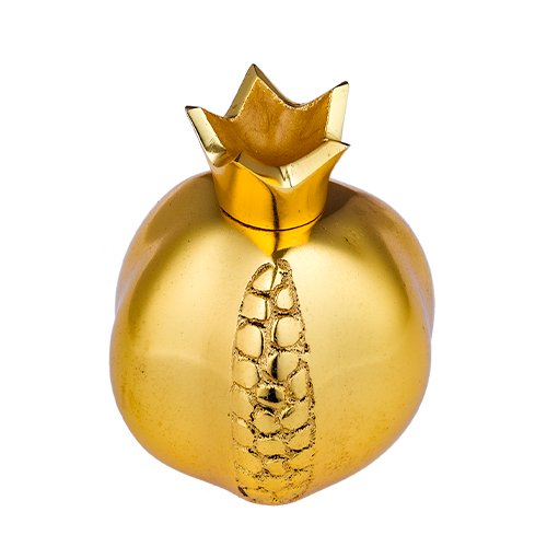 Decorative Aluminium Pomegranate for Rosh Hashanah - Gold