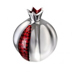 Decorative Metal-Maroon Aluminium Pomegranate