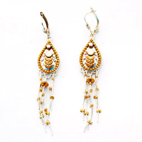 Delicate Oriental Earrings by Ester Shahaf