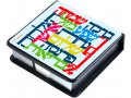 Dorit Judaica Decorative Memo Box  Colorful Hebrew Blessing Words