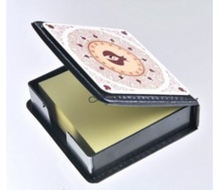 Dorit Judaica Decorative Memo Box, Pomegranate Mandala Design and Crystals
