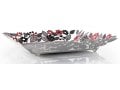 Dorit Judaica Decorative Tray with Colorful Floral Cutout Border