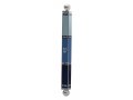 Dorit Judaica Square Tube Mezuzah Case with Knobs – Shades of Blue Stripes