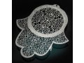 Dorit Judaica Wall Hamsa with Business Blessings, Lace Design  Hebrew