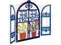 Dorit Judaica Wall Plaque, Decorative Windows - Arrival and Departure Blessing