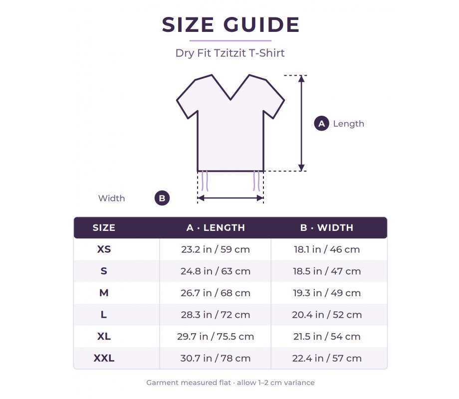 Dry-Fit Tzitzit T-Shirt V Neck with Kosher Tzitzis, White - Moisture-Wicking Athletic Shirt