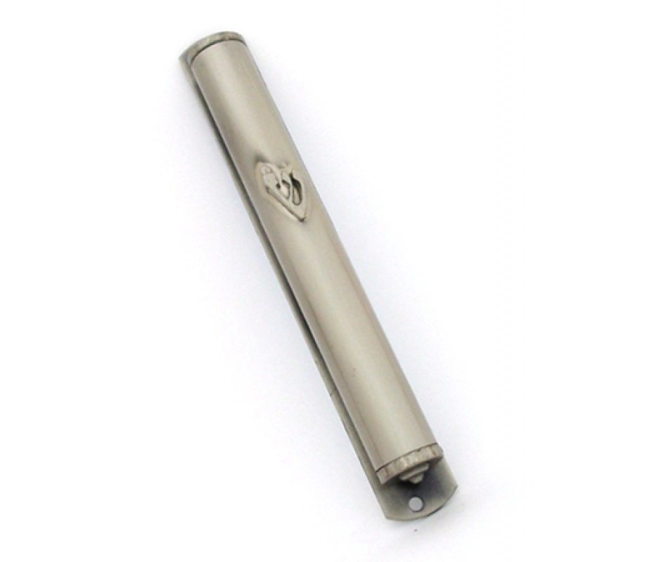 Elegant Pewter Mezuzah