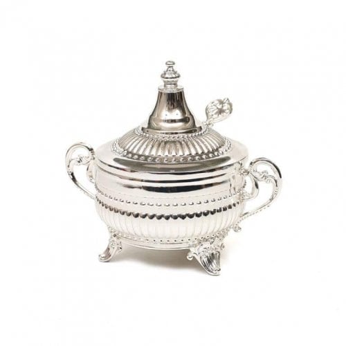 Elegant Raised Honey with Lid and Spoon - Regency Style Design