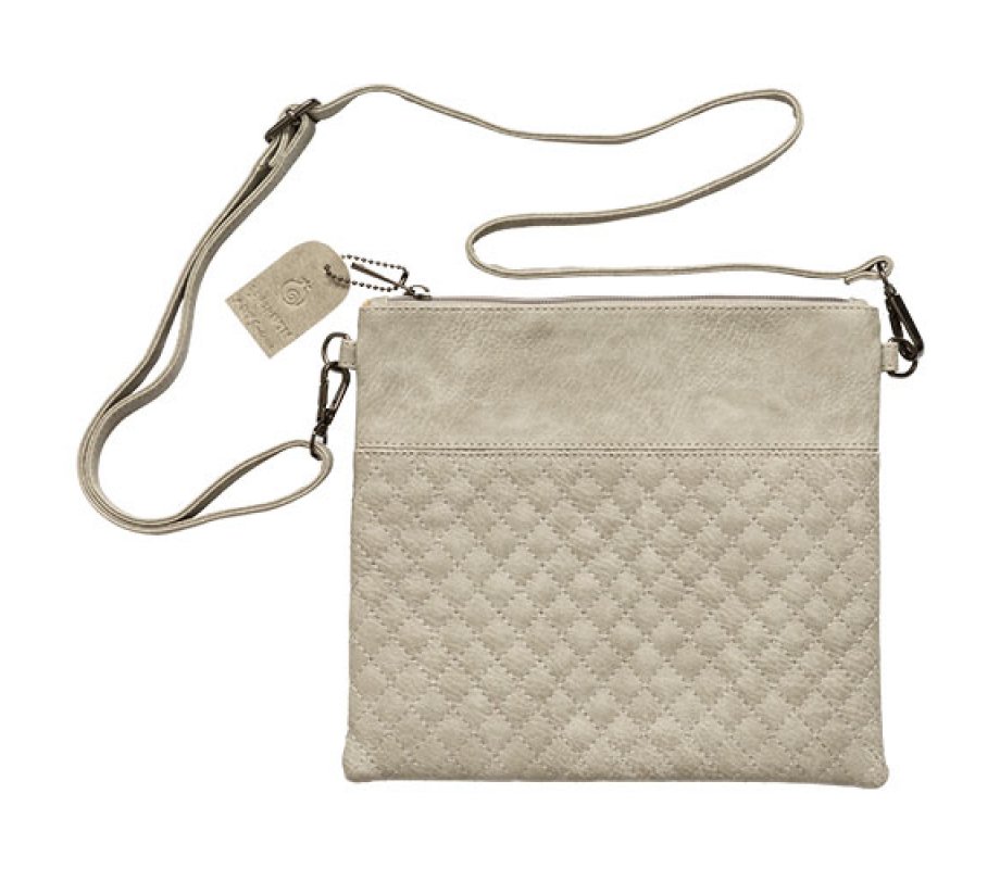 Faux Leather Tefillin Bag with Shoulder Strap – Light Gray