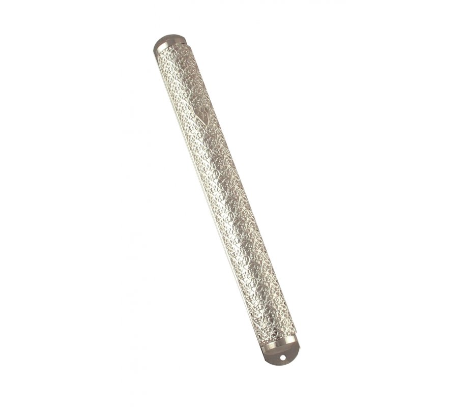 Filigree Silver Plate Mezuzah