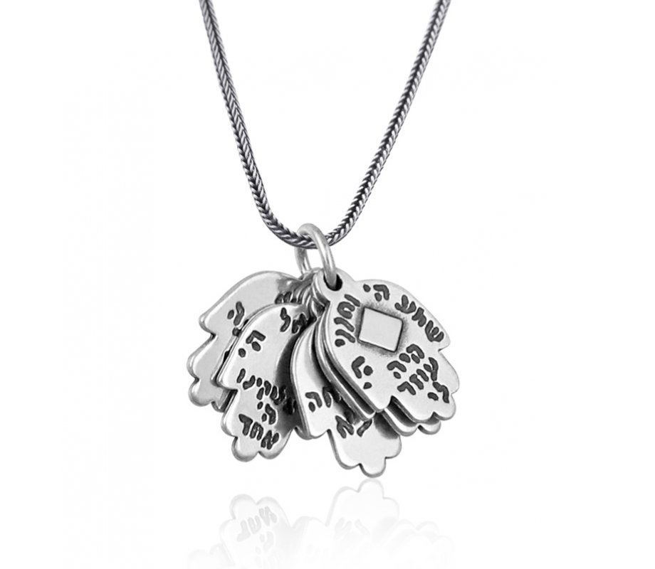Five Hamsa Biblical Pendants by Golan Studio