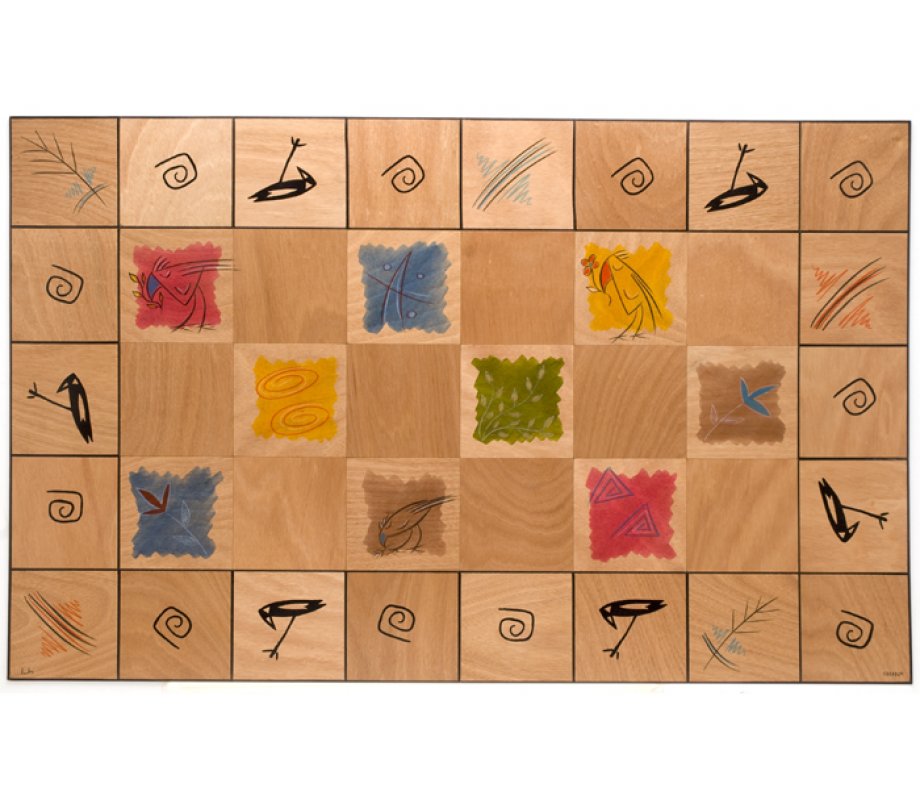 Floor Mat Artist's Palette by Kakadu Art