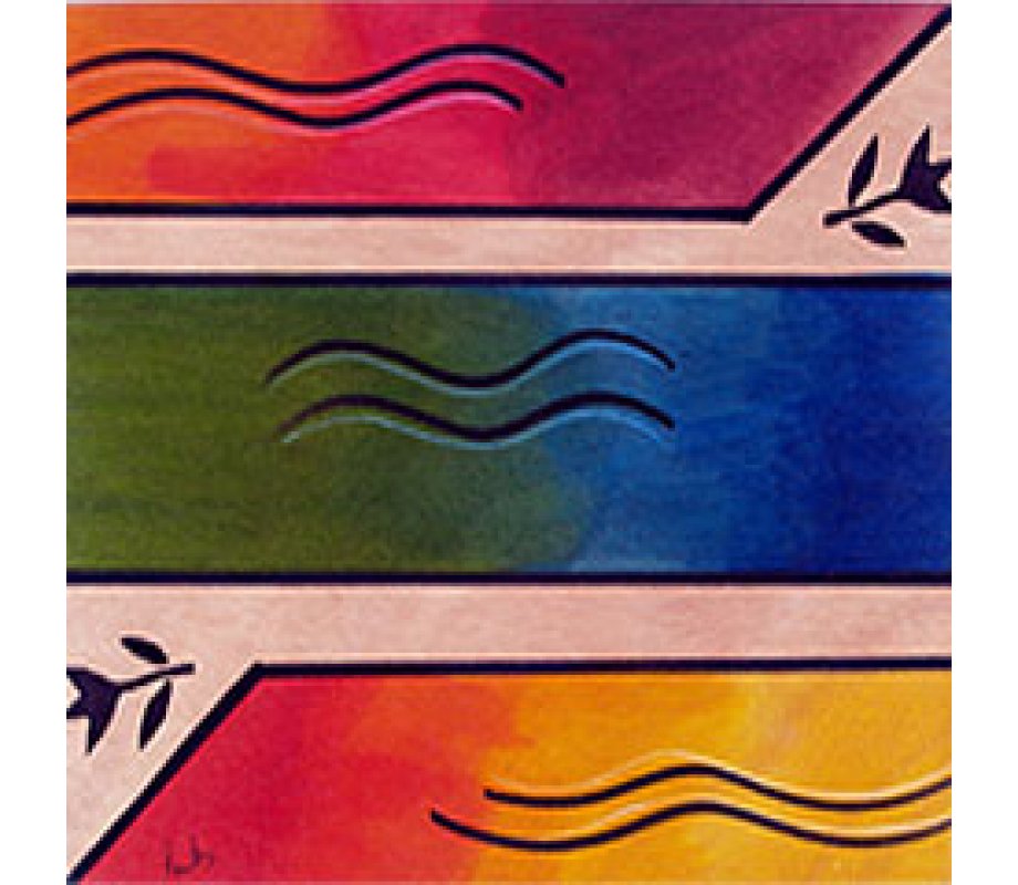 Floor Mat Ikat by Kakadu Art