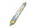 Gleaming Gold Enamel Mezuzah Case with Crystals, Floral Design - Choice of Colors