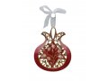 Gleaming Pomegranate Wall Hanging with Crystals, Star of David - Choice of Colors
