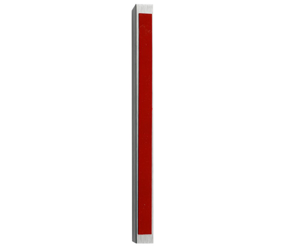 Glittering Silver Aluminum Mezuzah Case with Silver Shin - Choice of Lengths