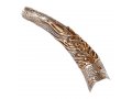 Gold Color Menorah on Sterling Silver Yemenite Shofar