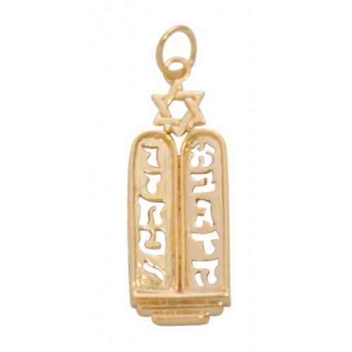 Gold Filled Pendant - Ten Commandments