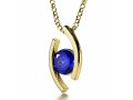 Gold Plate Swarovski I Love You Eye Necklace by Nano