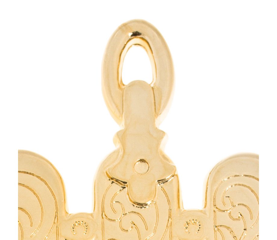 Gold Plated Wall Hamsa Based on Morocco Synagogue Lamp Decoration - Israel Museum