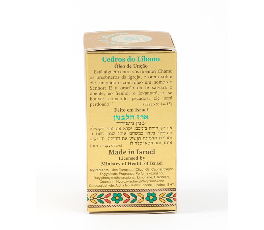Gold Series Blessing from Jerusalem - Cedar of Lebanon Anointing Oil 0.4 fl.oz (12ml)