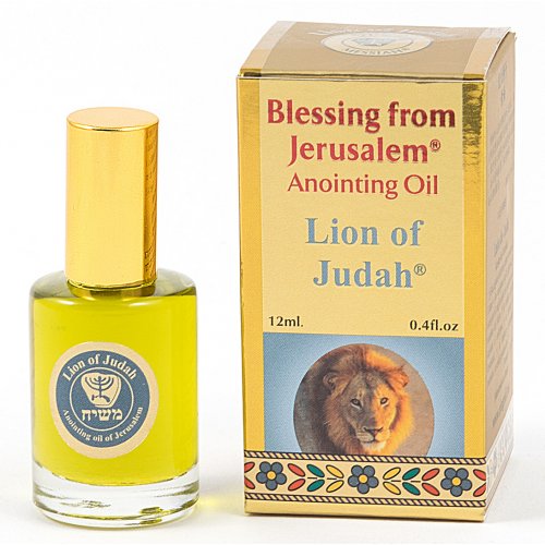 Gold Series Blessing from Jerusalem - Lion of Judah Anointing Oil 0.4 fl.oz (12ml)
