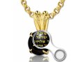 Gold Swarovski Shema Magen David Pendant by Nano