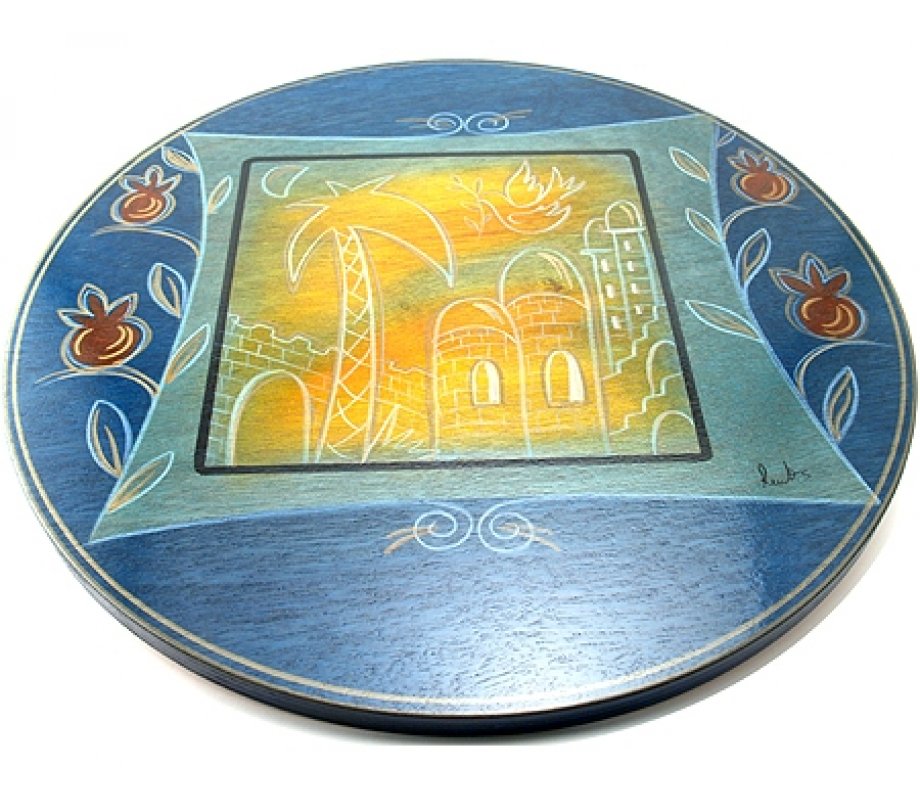 Golden City Lazy Susan Composi by Kakadu Art