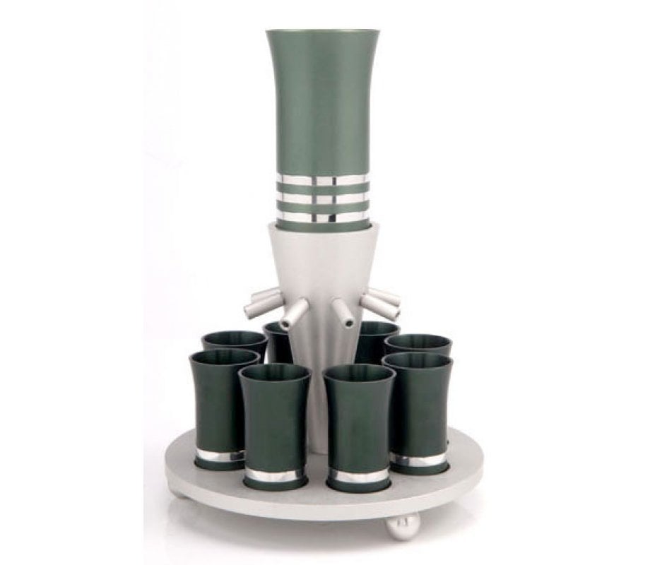 Gorgeous Green Agayof Kiddush Fountain
