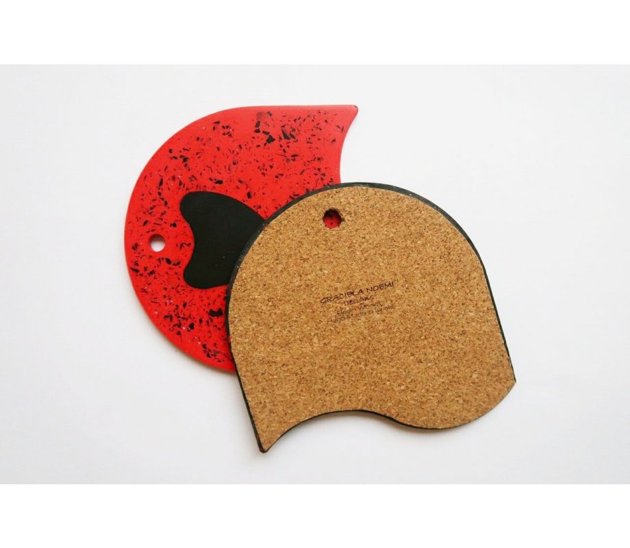 Graciela Noemi Handcrafted Pair of Trivets - Terrazzo Design