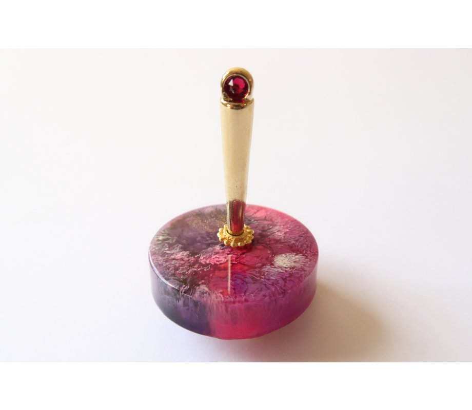 Graciela Noemi Handcrafted Pirouette Chanukah Dreidel - Colorful