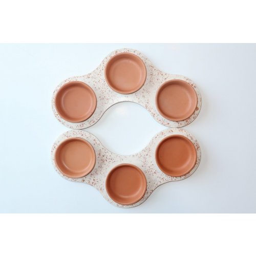 Graciela Noemi Handcrafted Terrazo Passover Seder Plate - Terracotta Color